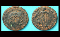 Maximinus II DAIA, Æ Reduced Follis, Jupiter reverse